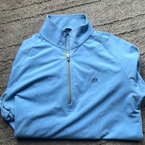 Travis Mathew 1/4 zip light blue men’s pullover